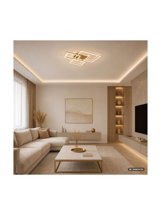 Rabalux Smart Deckenleuchte montieren 50cm Gold mit Integrierte LED