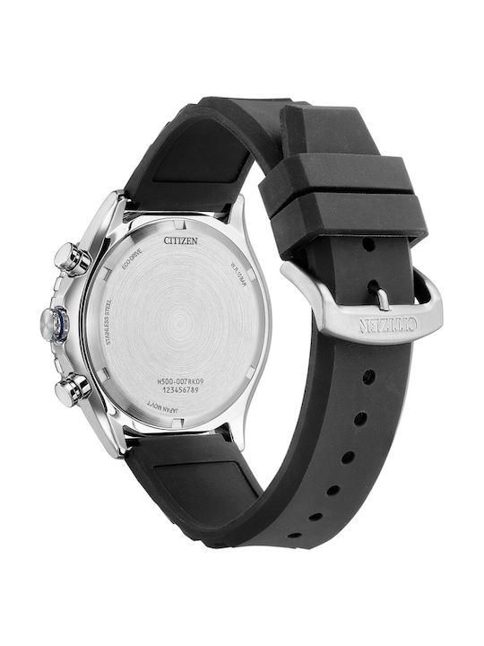 Citizen Eco-Drive Ceas Bărbătesc 43mm Cronograf Eco - Drive cu Curea Din Cauciuc Neagră Citizen Eco-Drive Ceas Bărbătesc 43mm Cronograf Eco - Drive cu Curea Din Cauciuc Neagră