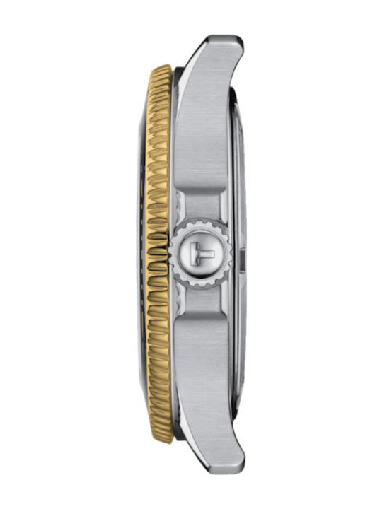 Tissot Seastar 1000 Мъжки Часовник 36mm На Батерия със Сребрист Металик Браслет