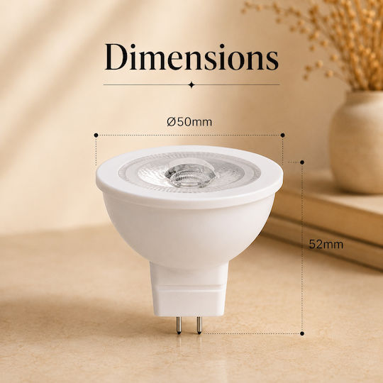 Lightplanet Bec Bec LED 5W și Formă MR16 Alb Cald