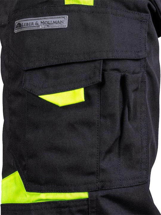 L.hollman Pantaloni De Lucru Reflectorizanți Negri