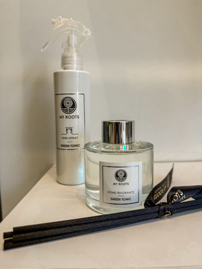 Hotel Επαναγεμιζόμενο Δοχείο 200ml Linen Spray Green Tonic