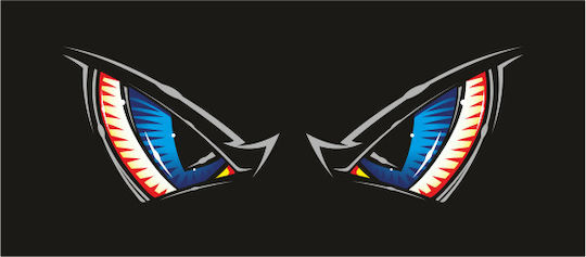 Декоративен стикер за ветробран Blue Eyes Ov2p Onedesign