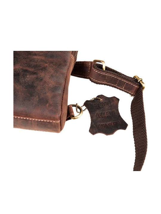Leder Herren Schulter / Crossbody Braun Tasche