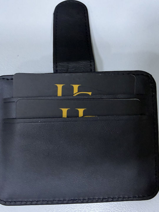 Leder Herrenbrieftasche Karten Schwarz