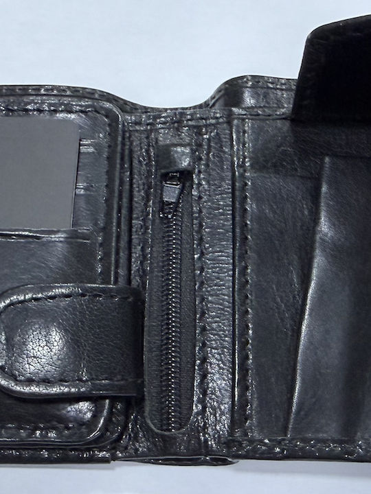 Leder Herrenbrieftasche Schwarz