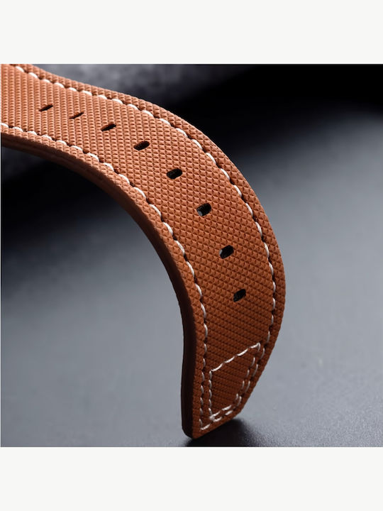 Leather Strap Light Blue 20mm