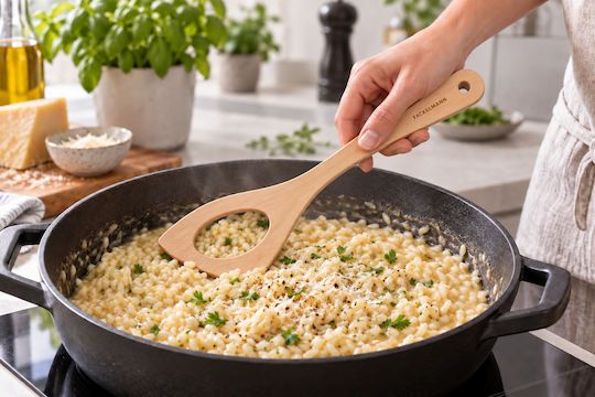 Fackelmann Servierlöffel Risotto Hölzener Tasse 32cm