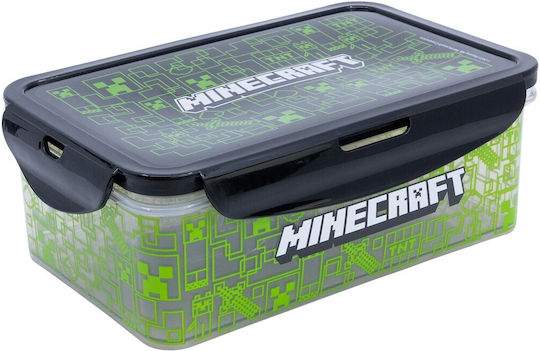 Stor Plastic Kids' Food Container Minecraft 1.19lt