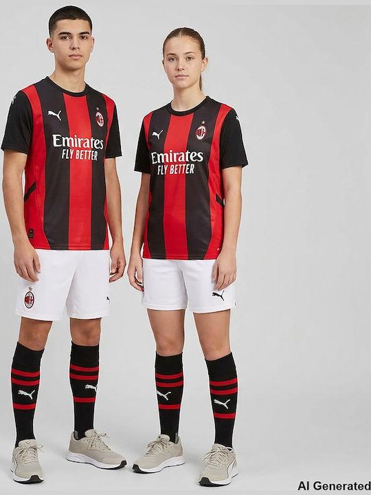 AC Milan 26/27 Домашен Детски Комплект Футболна Екипировка