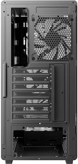 Deepcool CC550 Геймърско Midi Tower Компютърна кутия със Страничен прозорец Черна