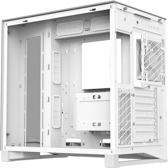 GameMax NEX C56 VC WH Геймърско Midi Tower Куτί за Компютър със Страничен Прозорец Бял