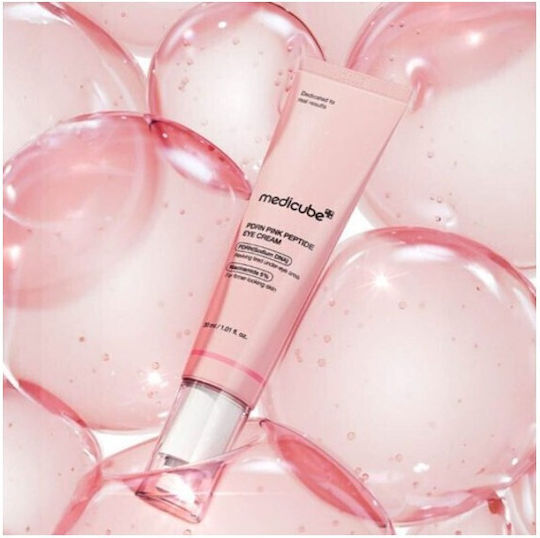 Medicube PDRN Pink Peptide Околоочен Крем за Тъмни Кръгове Торбички Хидратация Блясък Против Стареене и Стягане на Кожата 30ml