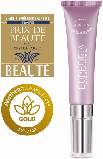 Aurora Natural Euphoria Augenbefeuchter für Anti-Aging Festigung Feuchtigkeitsspendend Aufhellung Schwarze Kreise & Taschen 20ml
