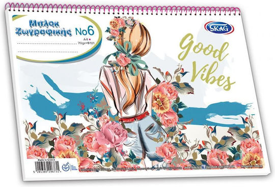 Skag Drawing Pads A4 (21 x 29.7 cm) (Miscellaneous Designs or Colors)