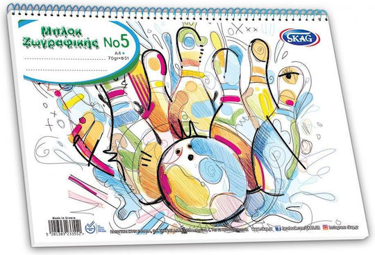 Skag Drawing Pads No5 A4 (21 x 29.7 cm) (Miscellaneous Designs/Colors)