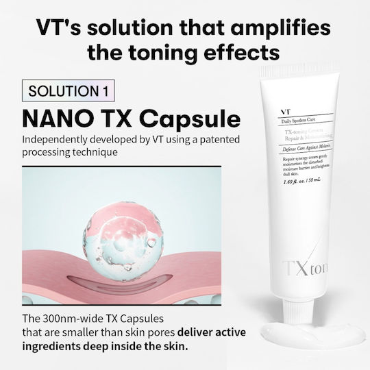 VT Cosmetics TX Toning Moisturizing Face Cream 50ml