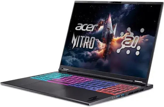 Acer Nitro 16S AI 16" IPS QHD+ 180Hz (Ryzen AI 300 Series-9 365/8GB/512GB SSD/GeForce RTX 5070/W11 Pro) (US Клавиатура)