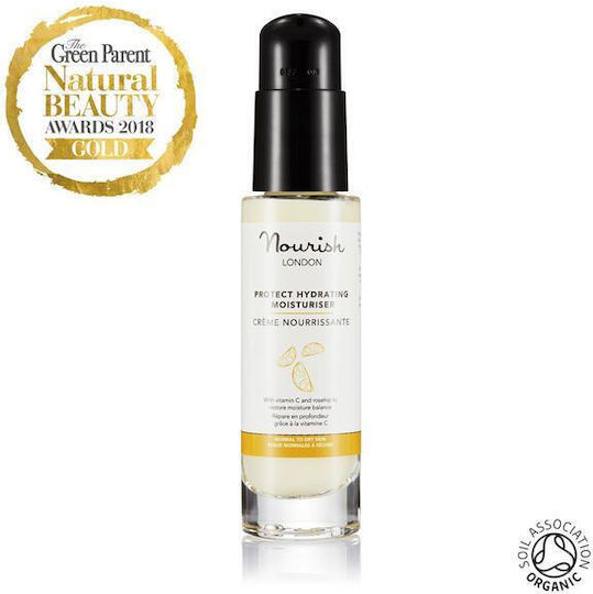 Nourish London Protect Hydrating Moisturiser Cream Face 50ml