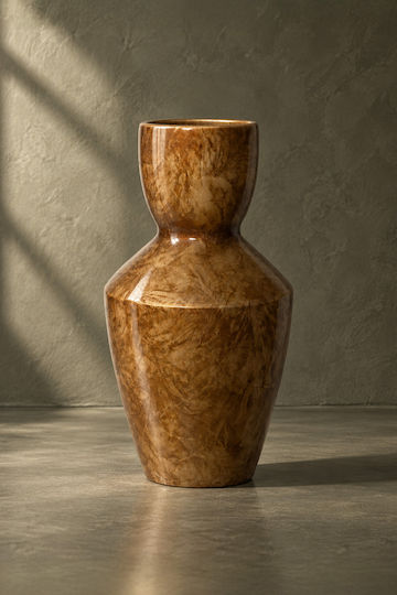 Kaemingk Βάζο Κεραμικό Μπεζ 19x19xΥ30cm
