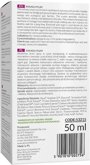 Apis Natural Cosmetics Plum Rich Cream Face 50ml