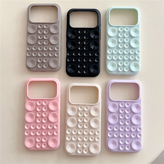 Suction Cup Silicone Case Antique White Apple iPhone 17 Pro Max/18 Pro Max
