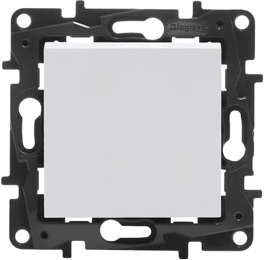 Legrand Niloe Step Χωνευτός Διακόπτης Τοίχου χωρίς Πλαίσιο Aller Retour Λευκός