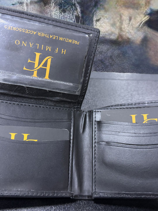Leder Herrenbrieftasche Schwarz