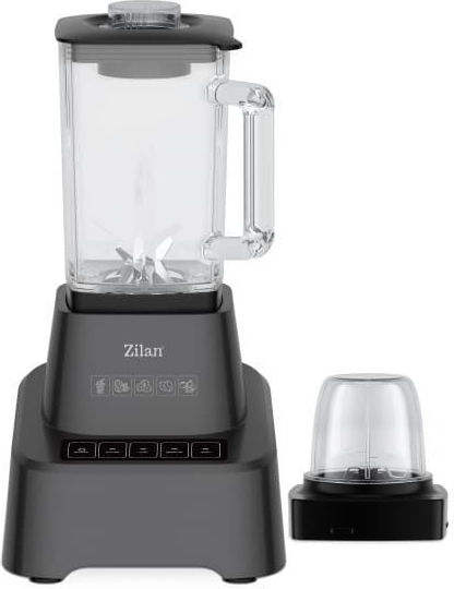 Μπλέντερ με Γυάλινη Κανάτα 1.6 lt 1200W Γκρι ZLN4310