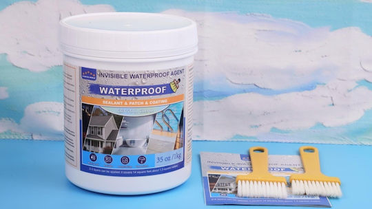 Soluție Hidroizolantă Lichidă Transparentă 1 Kg 35 Oz Strat Imperceptibil de Etanșare Pe Bază de Apă Împotriva Scurgerilor Pentru Acoperiș Baie Rosturi de Gresie Pereți Terase Interior Exterior