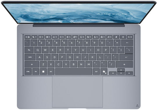 Asus Zenbook 14 UX3480QA-U1151X 14" OLED FHD+ (Snapdragon-X X1-26-100/16GB/512GB SSD/W11 Pro) Albastru Arctic (Tastatură Engleză Internațională)