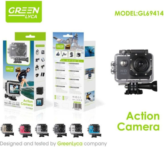 Green Lyca GL69414 Actionkamera Volle HD (1080p) mit Bildschirm Schwarze