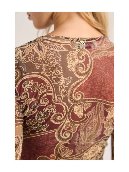 Damen Bluse Wein