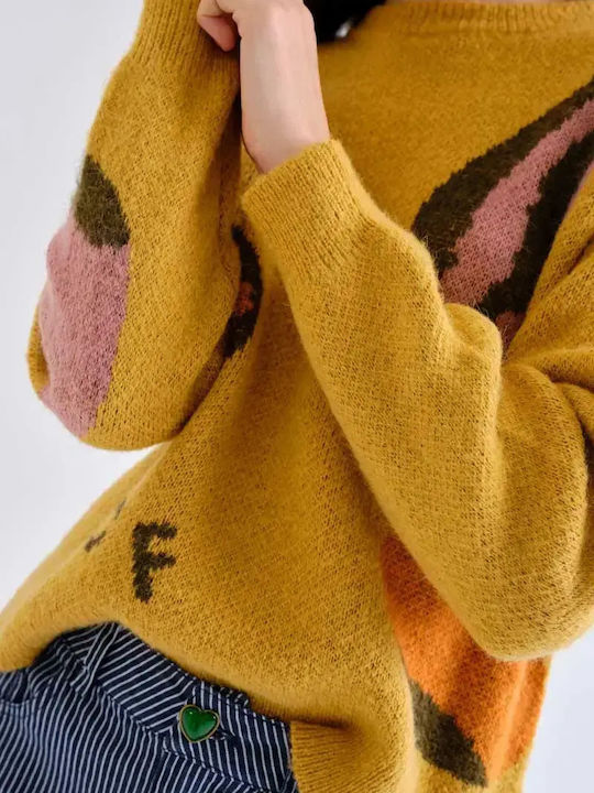Women's Long Sleeve Sweater Yellow