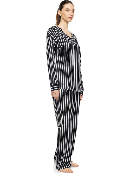 Pink Label Summer Women's Pyjamas Trousers Navy Pink Label Summer Women's Pyjamas Trousers Navy