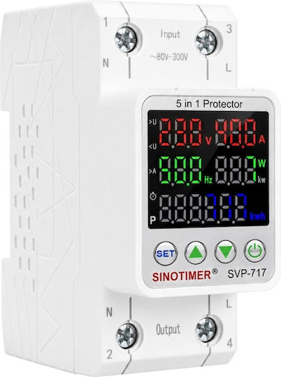 Sinotimer Instrument de Măsură pentru Panou Electric Digital pe Șină Monofazat