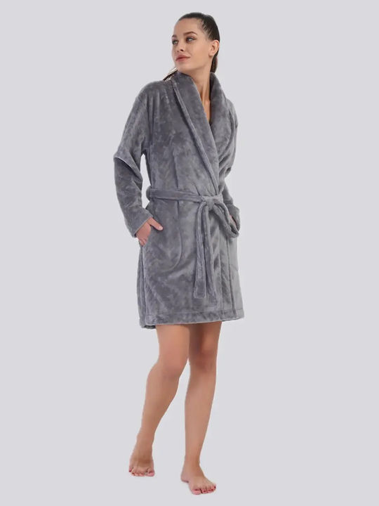 Vienetta Secret Winterschlafanzug Damen Grau