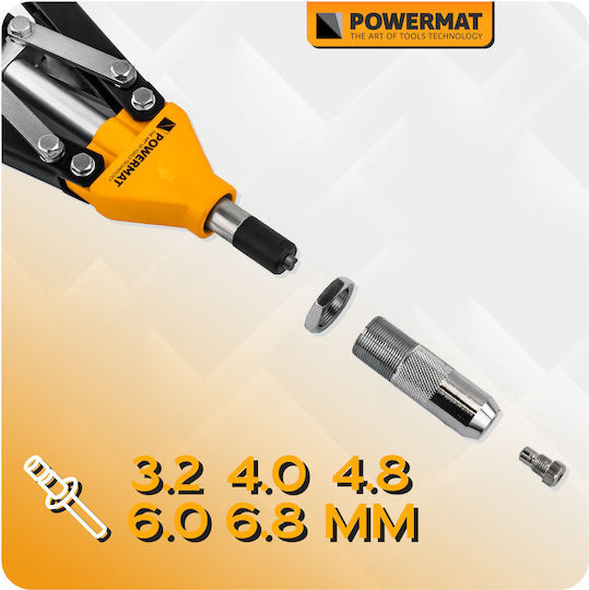 Lever Riveter Rivets 525mm 3.2-6.4mm Pm-nir-525t