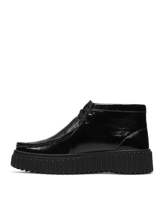 Torhill Leder Stiefeletten Damen Grün