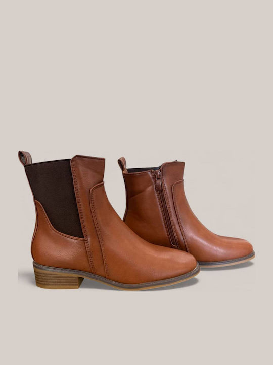 Damen Stiefeletten Tabac Braun