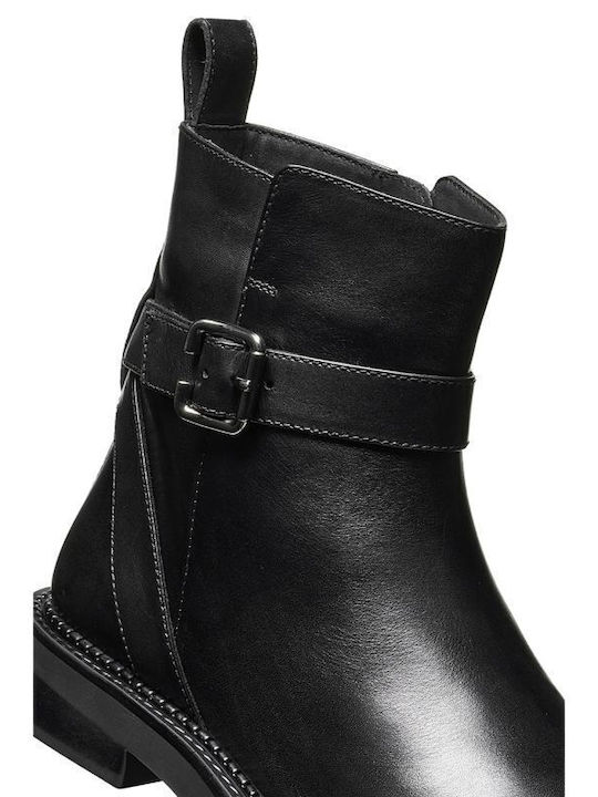 Serilda Leather Women's Ankle Boots Black