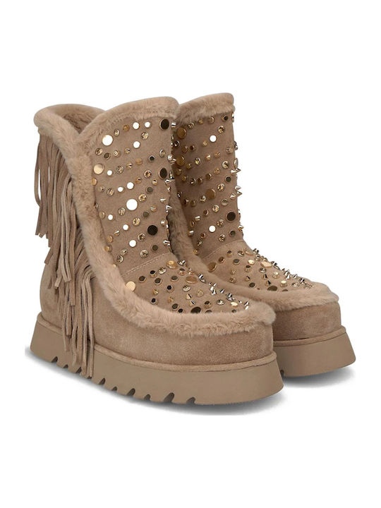 Women's Ankle Boots Beige
