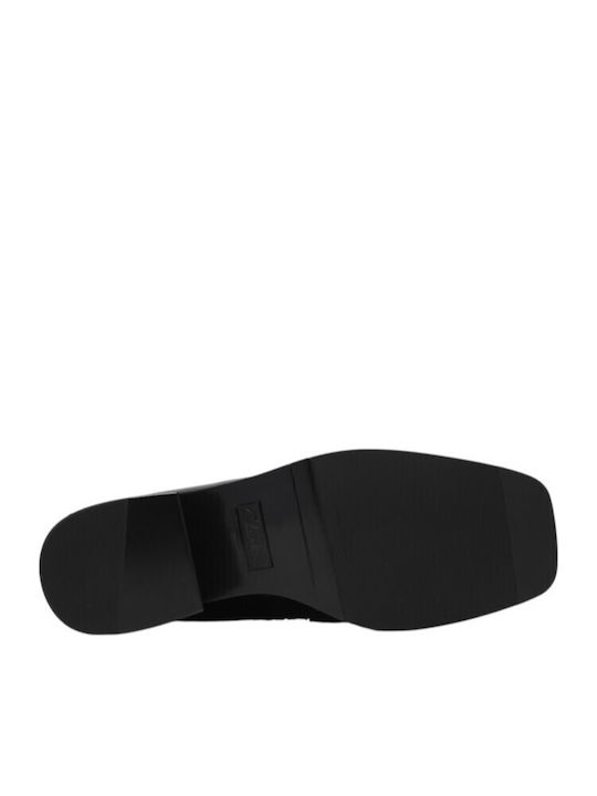 Leder Damen Stiefeletten Astrogálou Schwarz