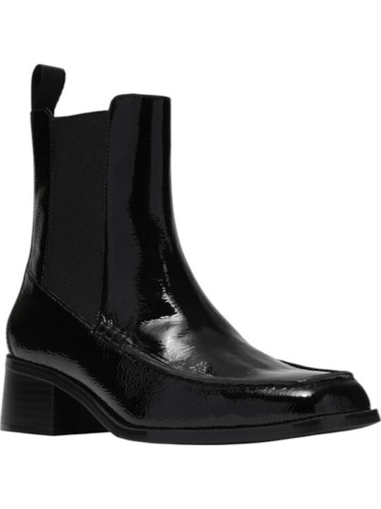 Leder Damen Stiefeletten Astrogálou Schwarz