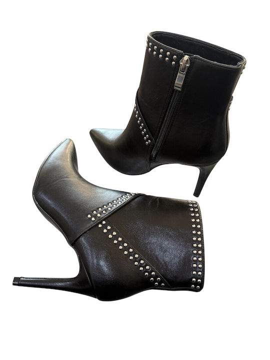 Damen Stiefeletten mit hohem schwarzen Absatz