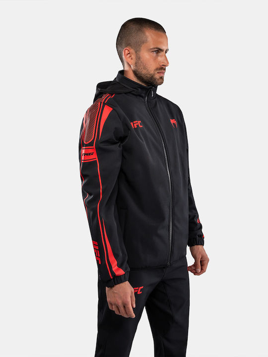 Cardigan Black/red
