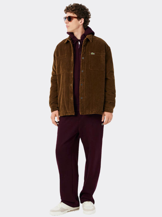 Sweatshirt für Herren mit Burgundischer Kapuze