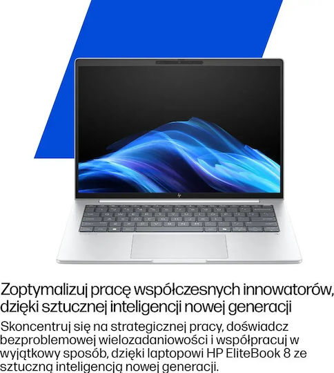 HP EliteBook 8 G1a 14" IPS FHD+ (Ryzen AI 300 Series-7 Pro 350/32GB/1TB SSD/W11 Pro) (US Keyboard)