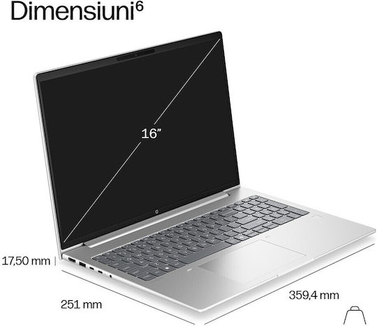 HP Probook 4 G2i 16" IPS FHD+ (Core 5-320/24GB/512GB SSD/No OS) (International English Keyboard)