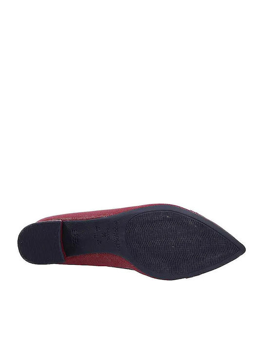 Pantofi cu toc ascuțite burgundy